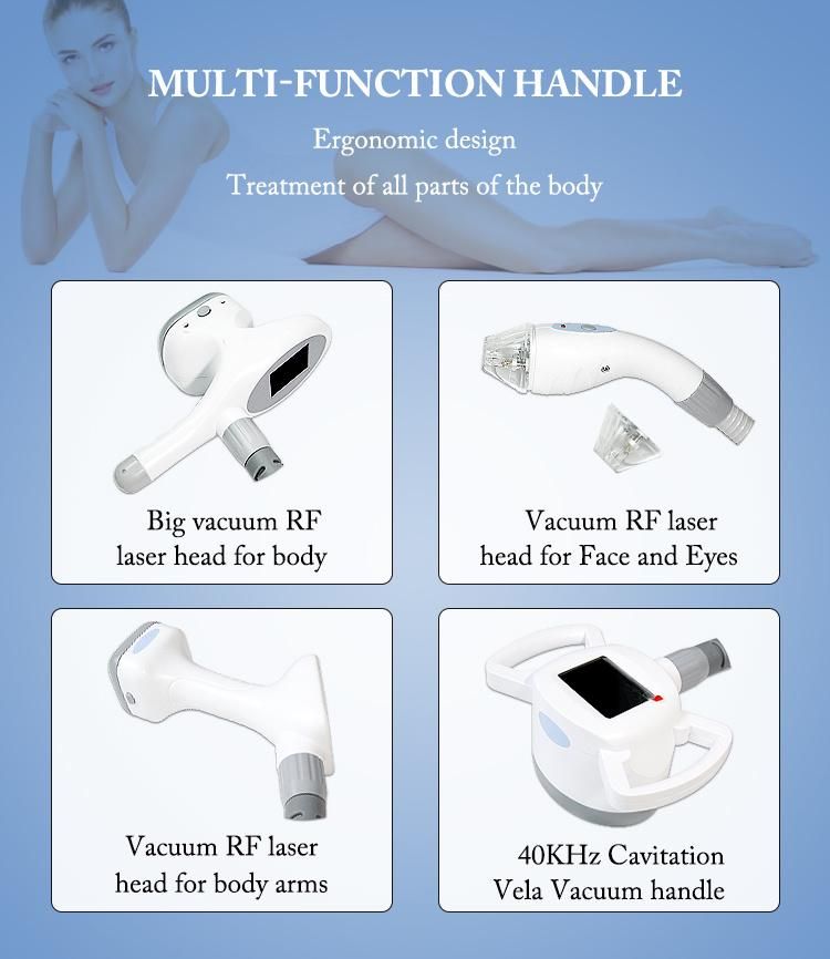 Vacuum Therapy and Lymphatic Body Shaping System Cavitation Vacuum RF Beauty Machine