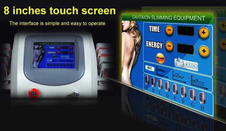 Portable Cavitation RF with Lipo Laser Pads for Body Slimming Skin Tightening Beauty Machine