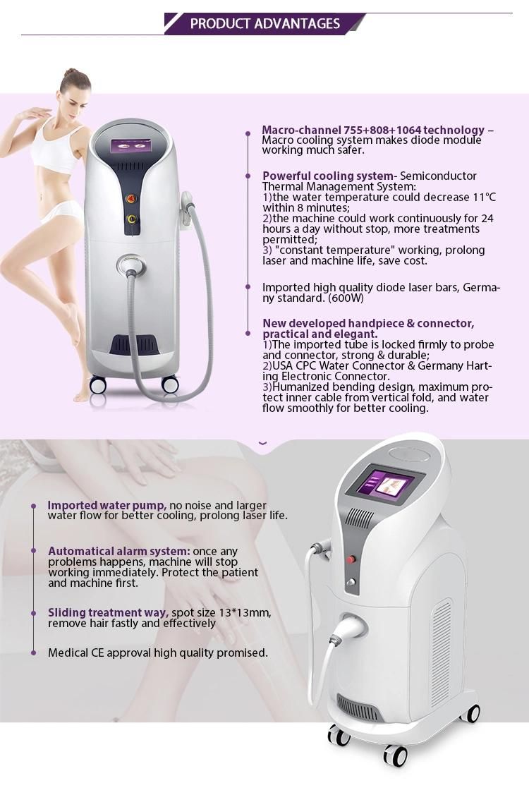 Permanent Diode Hair Removal Laser Machine