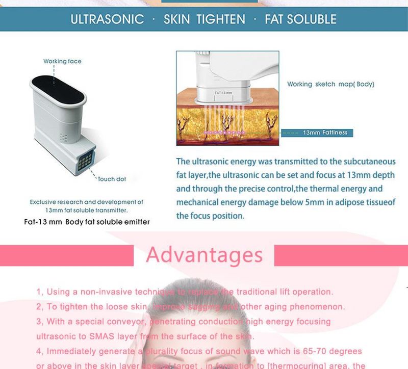 Skin Care Hifu Beauty Machine