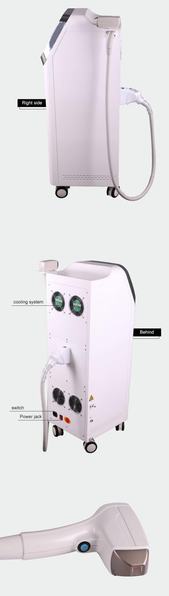 Beauty Equipment Factory Hot Sale 808/810nm Diode Laser Hair Removal Skin Rejuvenation Machine