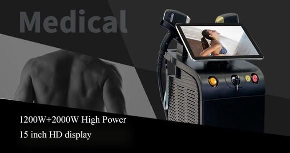 3 Wavelengths Permanent 808nm Diode Laser Hair Removal Machine