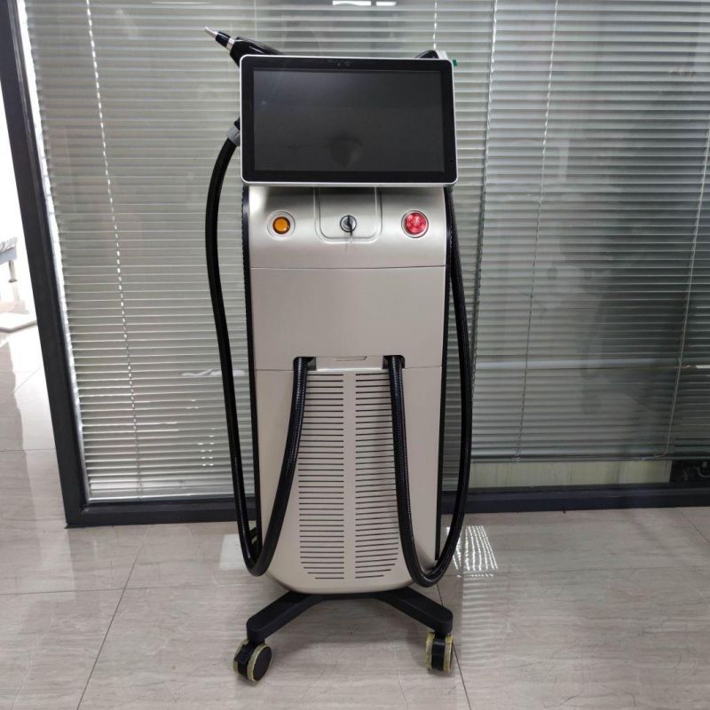 Ice Hair Removal Machine 755 808 1064 Three-Wave Professional Hair Removal Machine with Two Handles