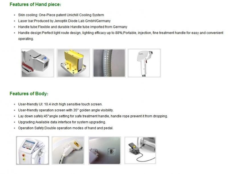 808nm Diode Laser for Permanent Hair Removal Laser Machine with FDA