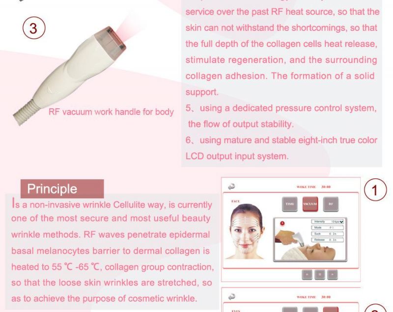 Radio Frequency Anti Wrinkle 660nm Wavelength Beauty Machine (RV5+3)