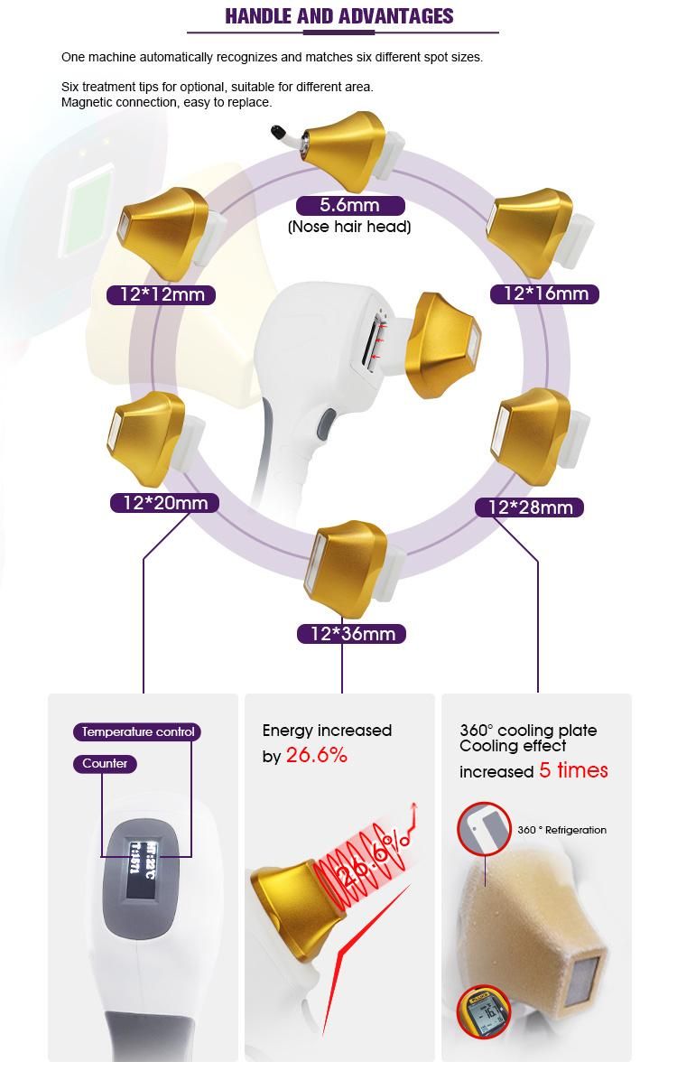 Instrument Clinics Globalipl CE Approved Laser Hair Removal Permanent 808nm