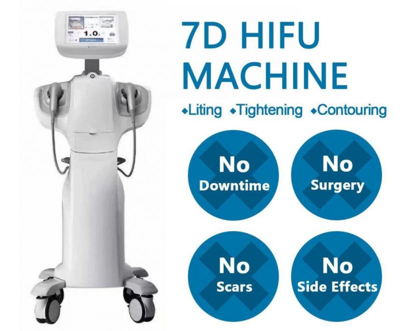 7D Hifu Facelifting Wrinkle Removal Skin Tightening Machine Fine Wrikle Removal Neck Wrinkle Removal Doubble Chin Removal