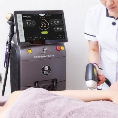 Alma Soprano Titanium Diode Laser 755 808 1064 Hair Removal Soprano Ice Diode Laser Hair Removal Machine