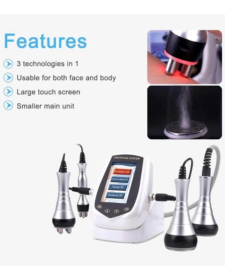 4 in 1 Ultrasonic Cavitation Cellulite Removal Machine RF Skin Tightning Machine