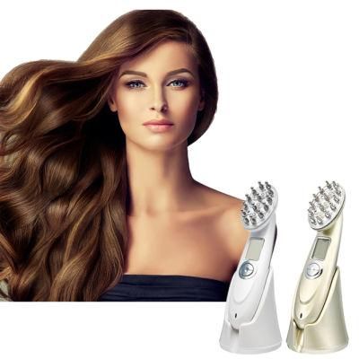 Rechargeable USB Charging Laser Comb Vibrating Scalp Massage Hair Regrowth Stimulate Hair Massage Machine