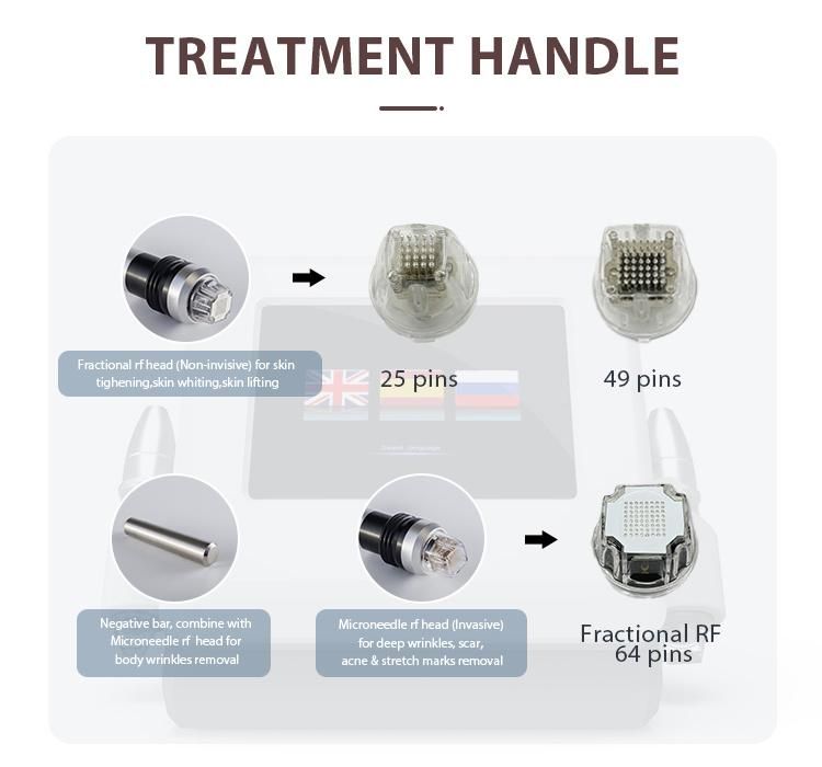 Portable Face Lift Fractional Micro Needle RF Machine