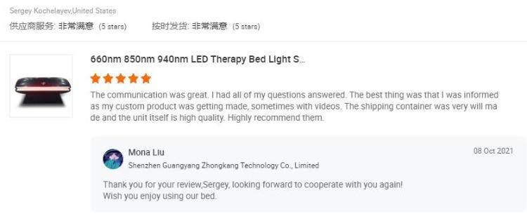 Whole Body PDT Therapy Photobiomdoulation LED Light Bed