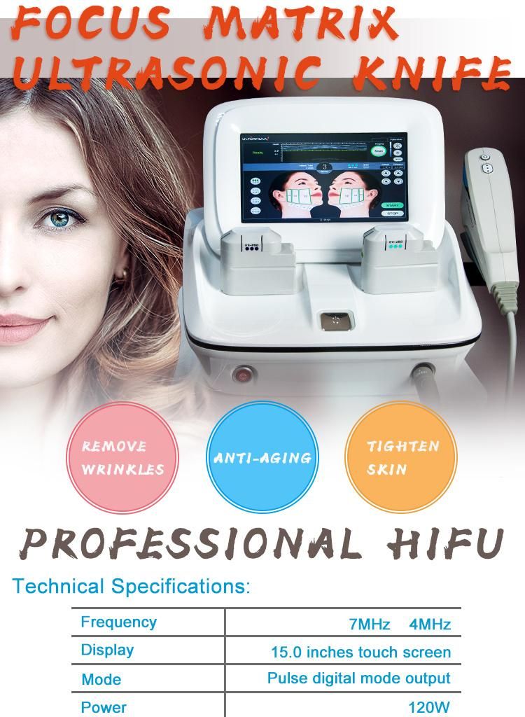 Portable High Intensity Hifu Machine Anti-Wrinkle Beauty Machine