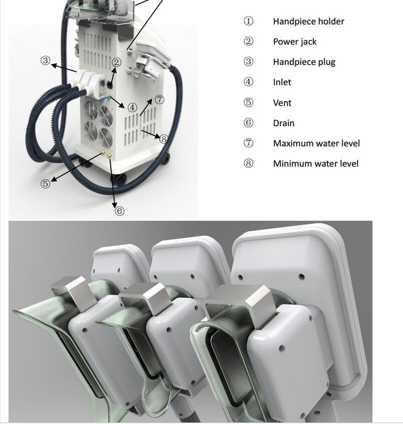 Innovative Freeze Fat Reduction 3 Handles Work Simultaneously Medical Device 2018 New Technology Cellulite Reduction Machine