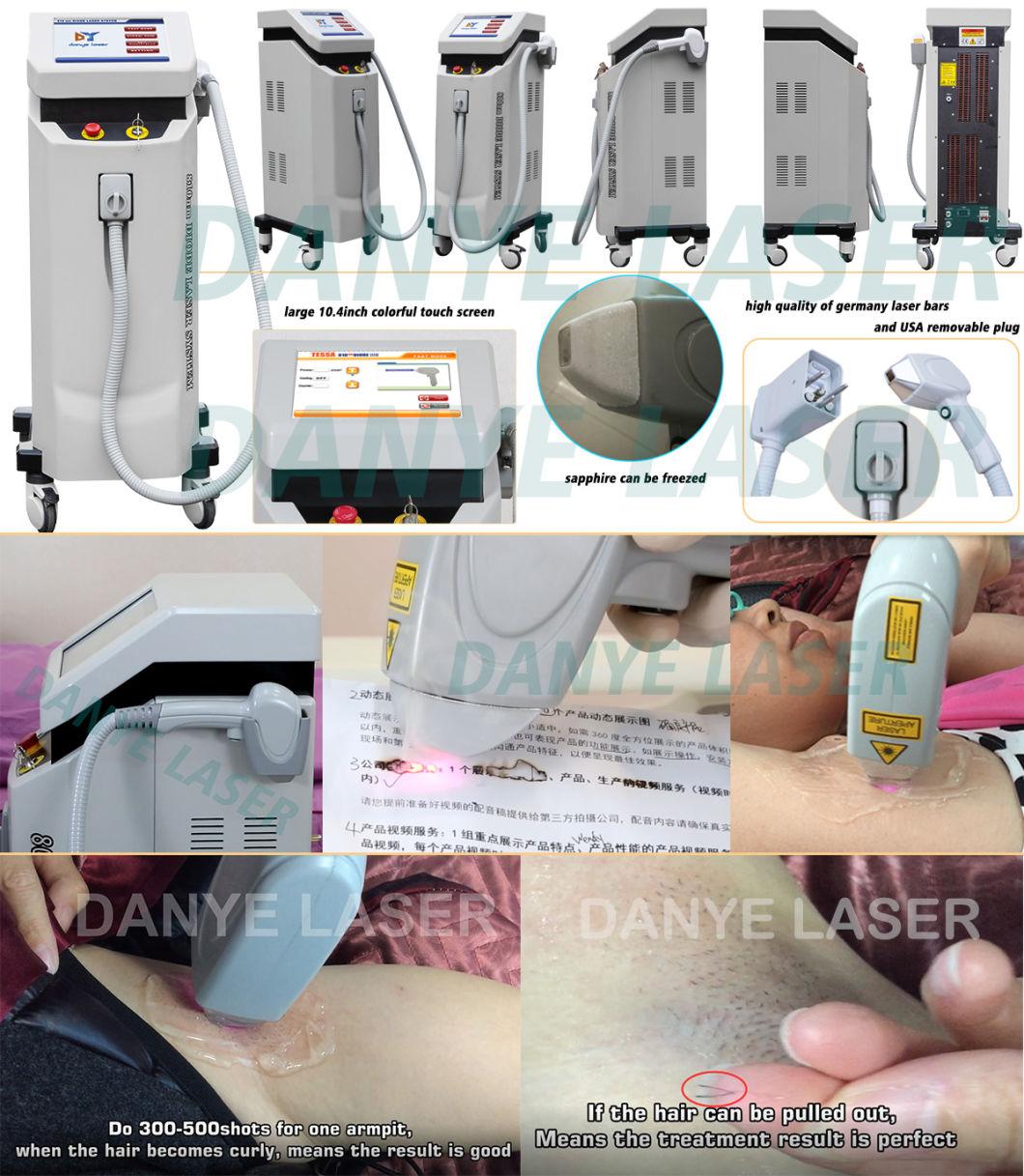 Laser Beauty Equipment Alexandrite 810 Diode Laser Epilasyon Diode Machine Skin Rejuvination