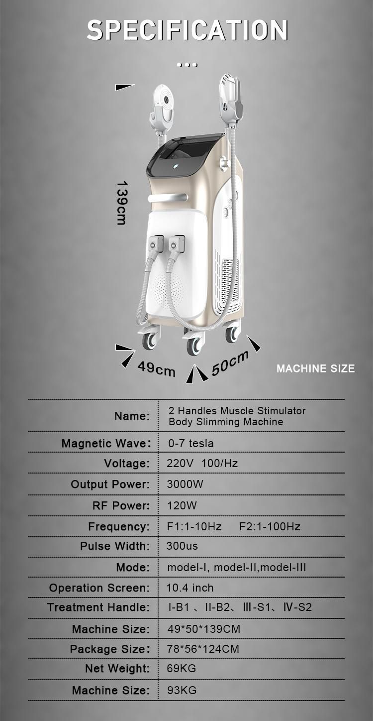 2 Handles Stimulator Electromagnetic Build Muscle Burn