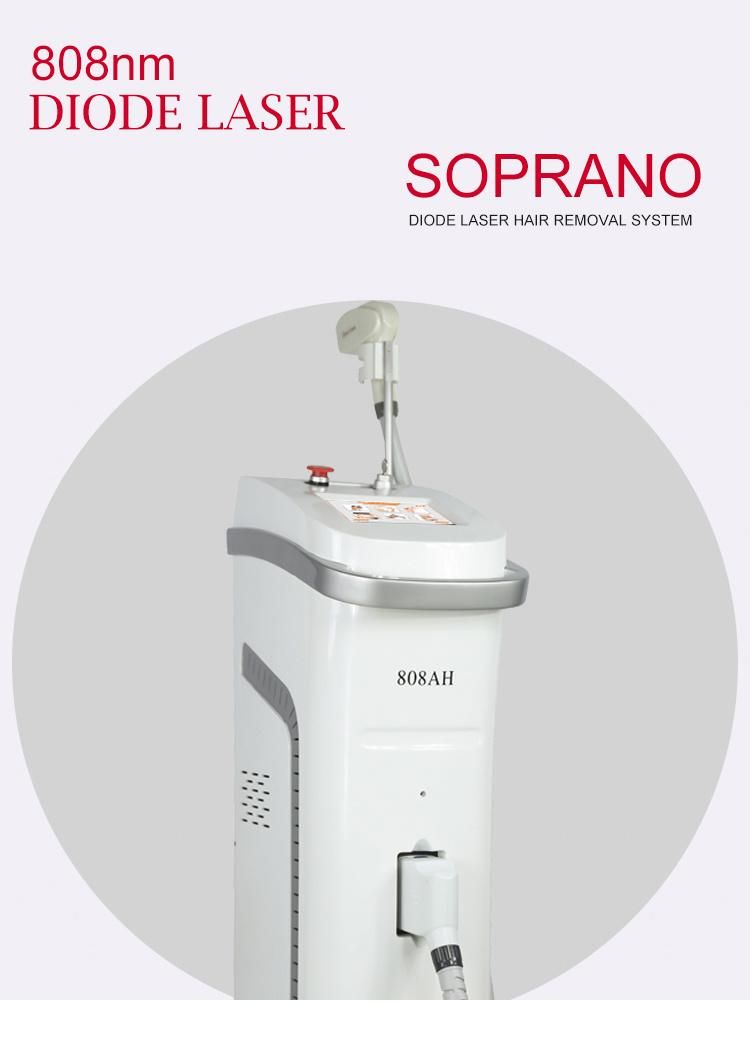 2022 Competitive Price Soprano Ice Platinum Laser Cosmetology Machine 810nm Wavelength Beauty Equipment Wholesale 808nm Diode Laser Hair Removal Machine