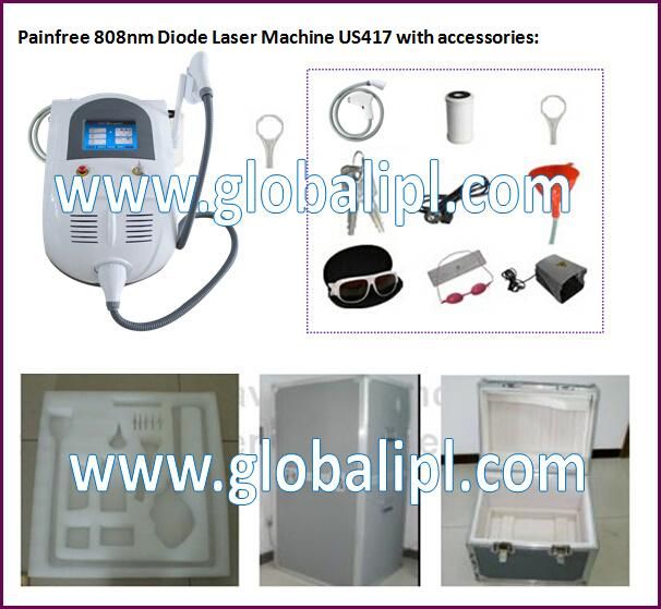 Globalipl Portable Diode Laser Hair Removal Machine (US417)