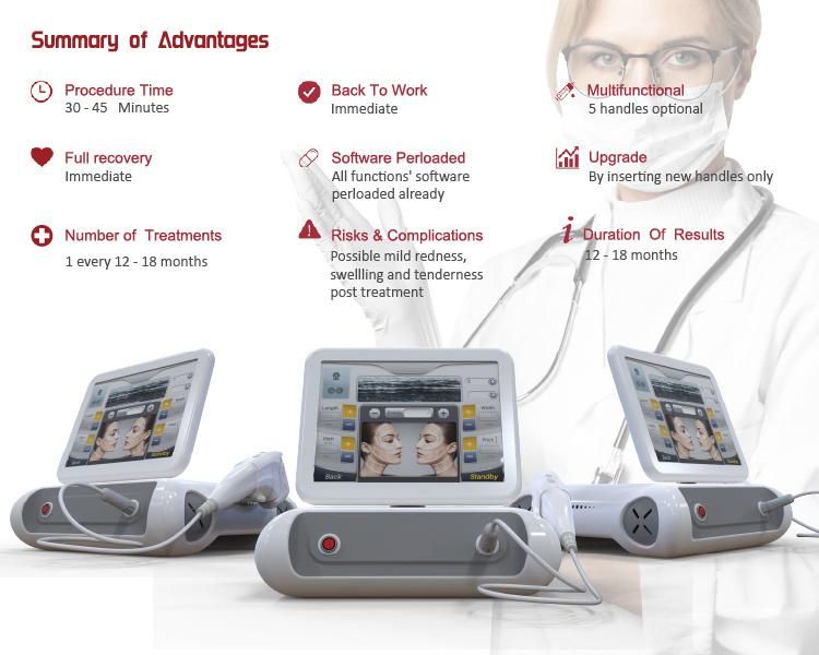 Clinic Portable Face Lift 2D Hifu Wrinkle Removal