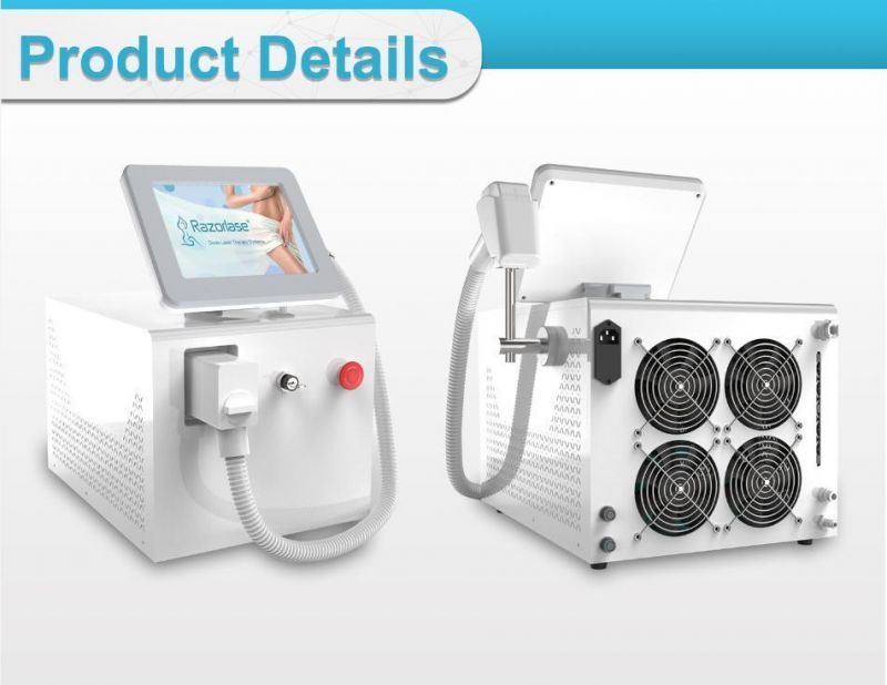 Portable 808nm 755nm 1064nm Diode Laser Triple Wavelength Hair Removal Machine