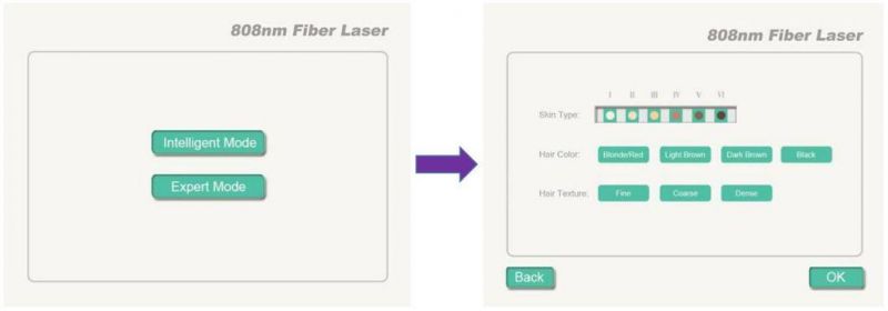 Non-Channel Fiber Diode Laser Coupled 808nm Beauty Equipment Depilation Laser