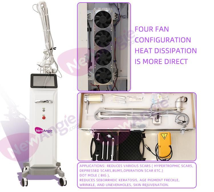 CE Approved 3 in 1 60W High Power Laser Ance Scar Remover Fractional CO2 Laser Machine