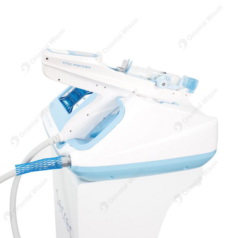 Hyaluronic Acid Vacuum Injector Prp Meso Injector Mesotherapy Gun Mesogun with 5/9 Pins Clinic Use Prp Injector