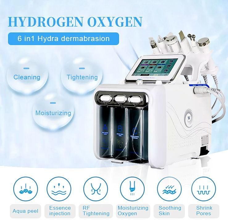 6 in 1 Hydrogen Oxygen Portable Hydro Dermabrasion Facial Machine