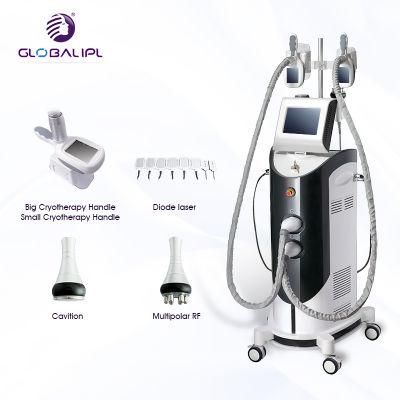 5 in 1 Cavitation &amp; Cryotherapy &amp; RF &amp; Diode Laser Slimming Shaping Beauty Equipment