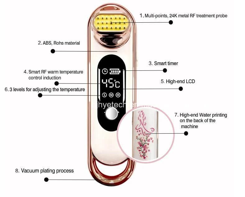 New Personal Electrical Portable RF Radio Frequency Facial Care Machine for Face