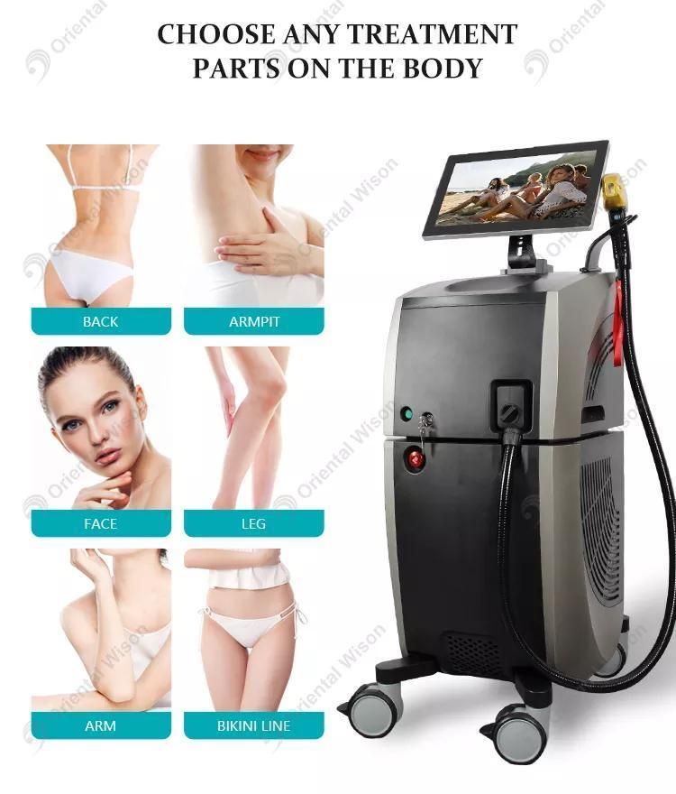 2022 New Design Germany Laser Bars Diode Laser 755 808 1064nm Diode Laser Hair Removal Beauty Machine