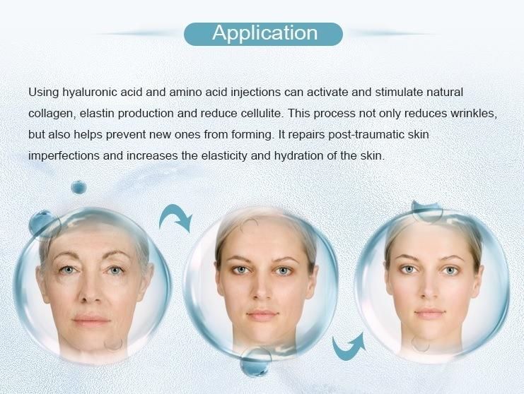 Anti Wrinkle Serum Hyaluronic Acid Animo Acid vitamin Injection Solution for Anti Aging Skin Whitening