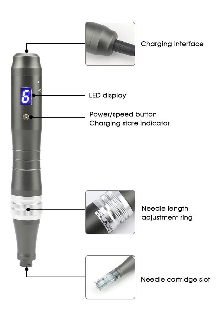 Dr. Pen M8 Microneedling Pen Easy Safety for Home Use and Salon Use
