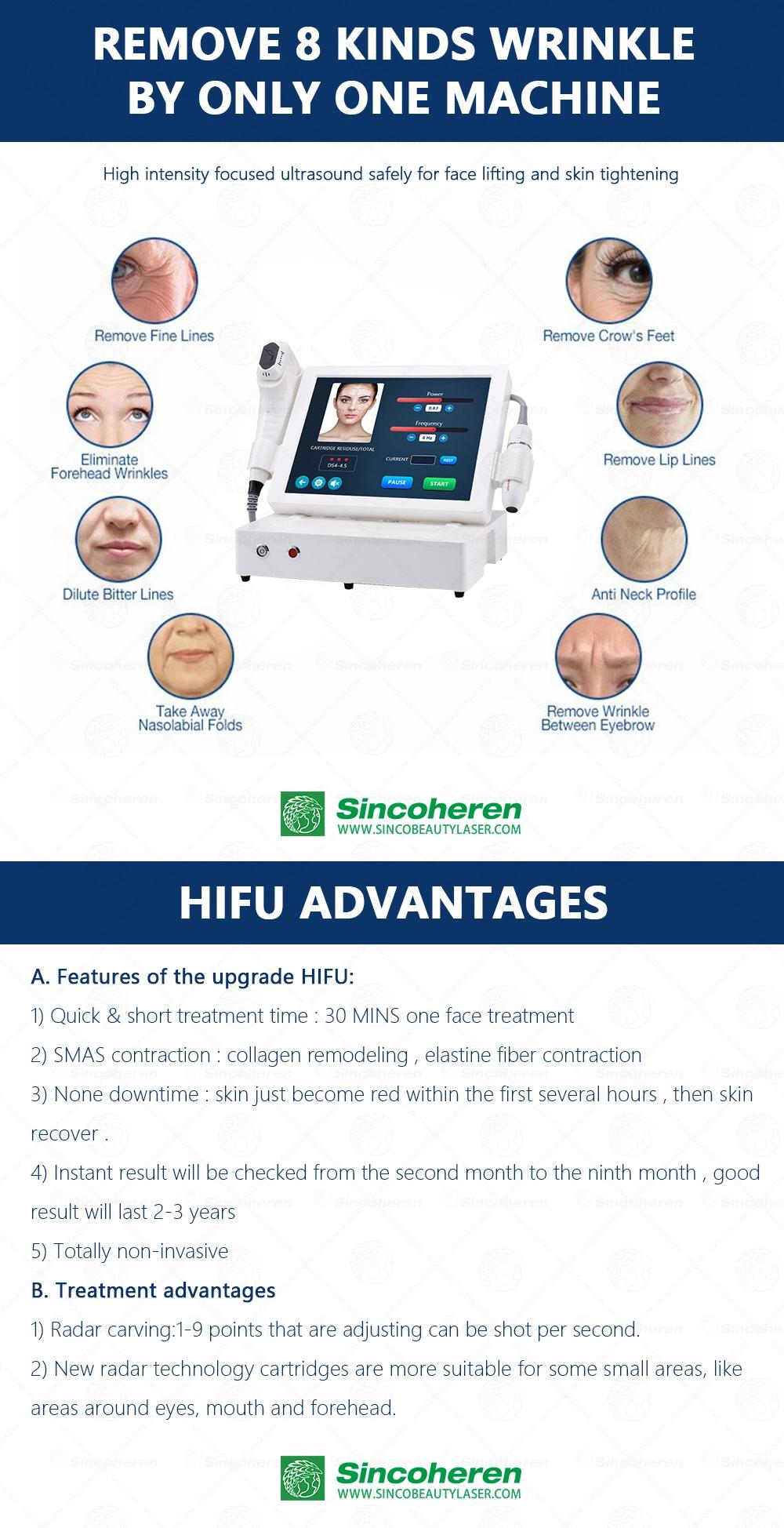 4D Smas Hifu Facial Body Shaping Machine Wrinkle Remover