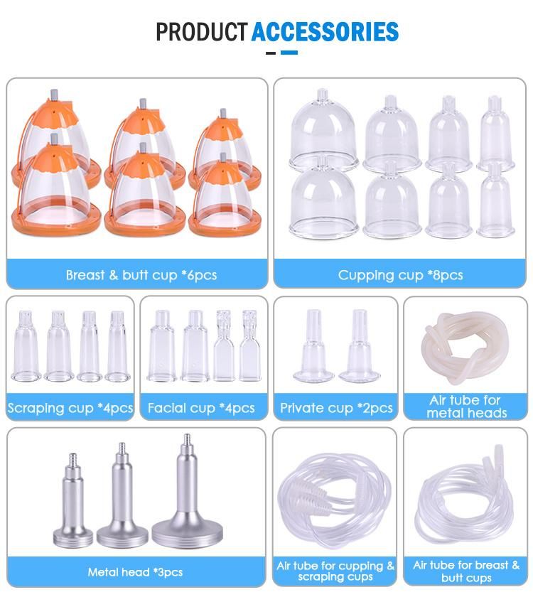 2022 Newest Vacuum Suction Cup Therapy Vacuum Butt Lifting Breast Enhancement Buttocks Enlargement Machine