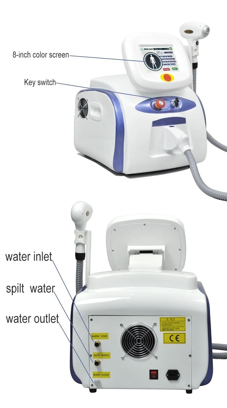 Portable Non Channel 808nm Diode Laser Hair Removal Machine