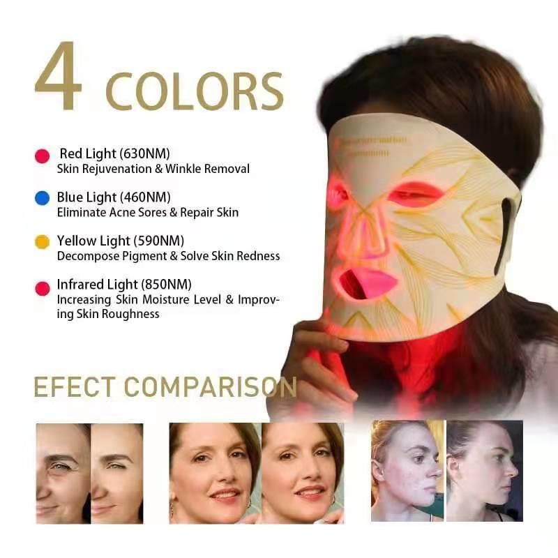 SPA Quality Silicone LED Light Therapy Mask for Skincare