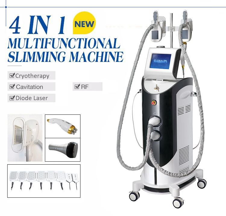 2019 New Cryotherapy Cavitation RF 4 in 1 Fat Freezing Body Slimming Machine