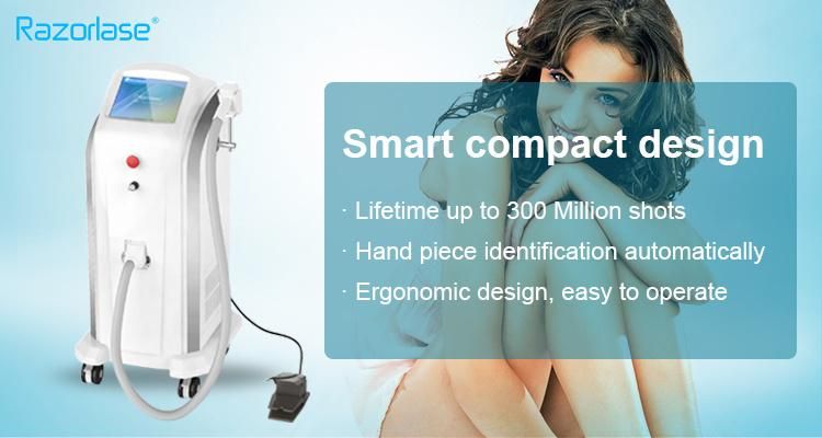 808 Double Handle Diode Laser 808nm Hair Removal Machine with Three Waves Diode Laser 755 808 1064nm Laser Hair Removal