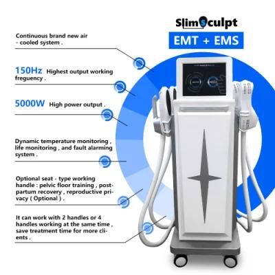 Four Handles Fat Reduction Machine with EMS for Muscle Building and Body Slimming