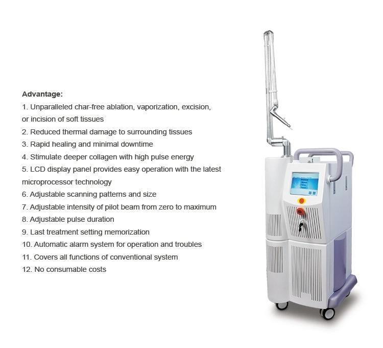 High Quality Laser CO2 Fractional Vaginal / Scar Removal CO2 Fractional Laser for Clinic Salon Equipment