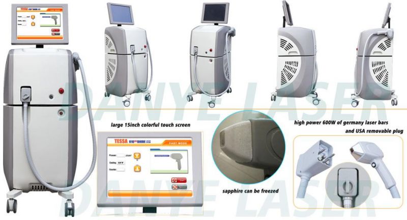 Micro/Macro Channel 1200W/3000W 755 810 1064 Nm Diode Laser Hair Removal Machine with CE RoHS