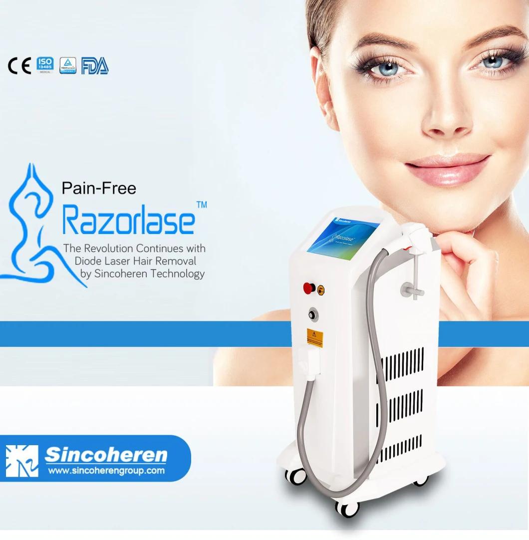 Desktop 808 Diode Laser Hair Removal Portable Diode Laser Hair Removal Machine with 3 Cooling System