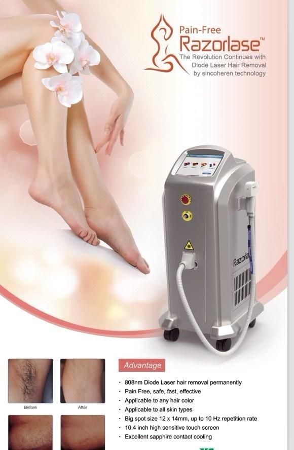 Hot Selling Portable 3 Wavelengths 755nm 1064nm 808nm Diode Laser Permanent Painless Hair Removal Beauty Machine