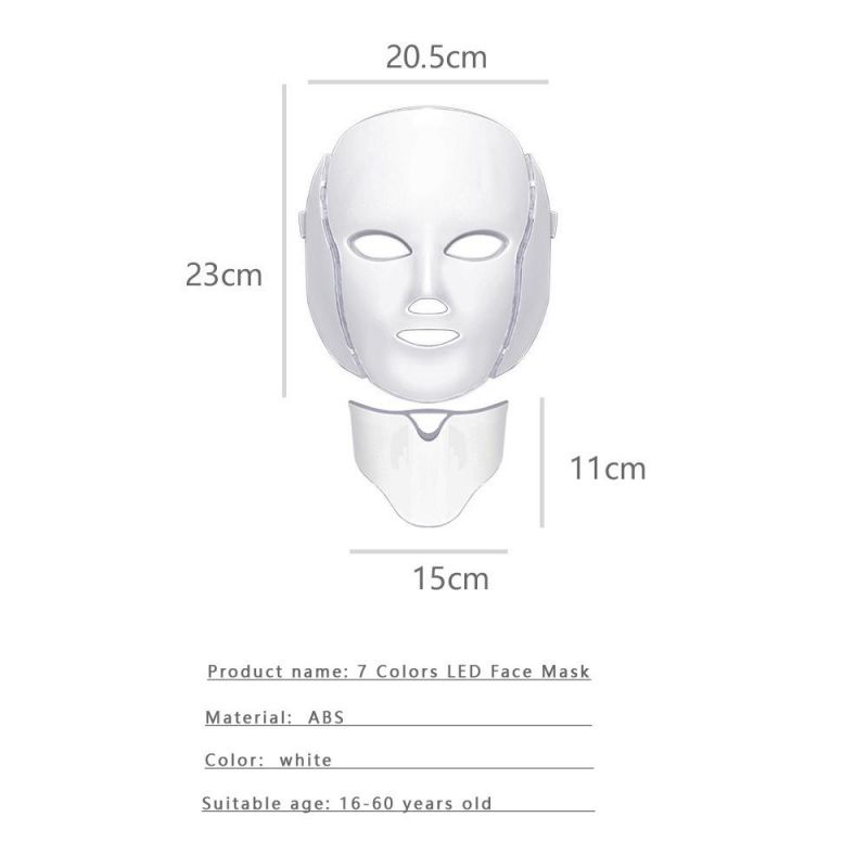 2022 Best Selling Home Use LED Facemask 7 Colors LED Light Therapy Skin Rejuvenation LED Mask