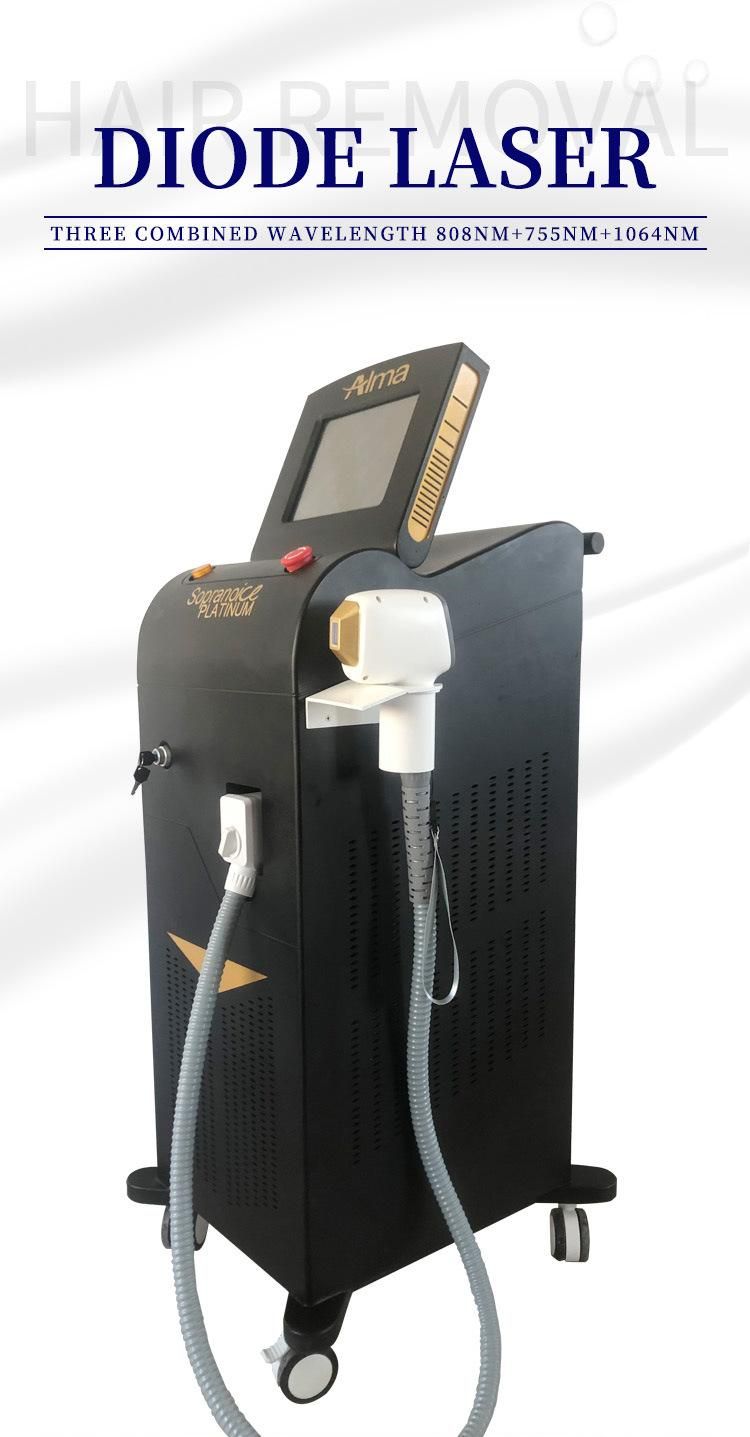 New Design 808+755+1064nm Diode Laser Hair Removal Machine