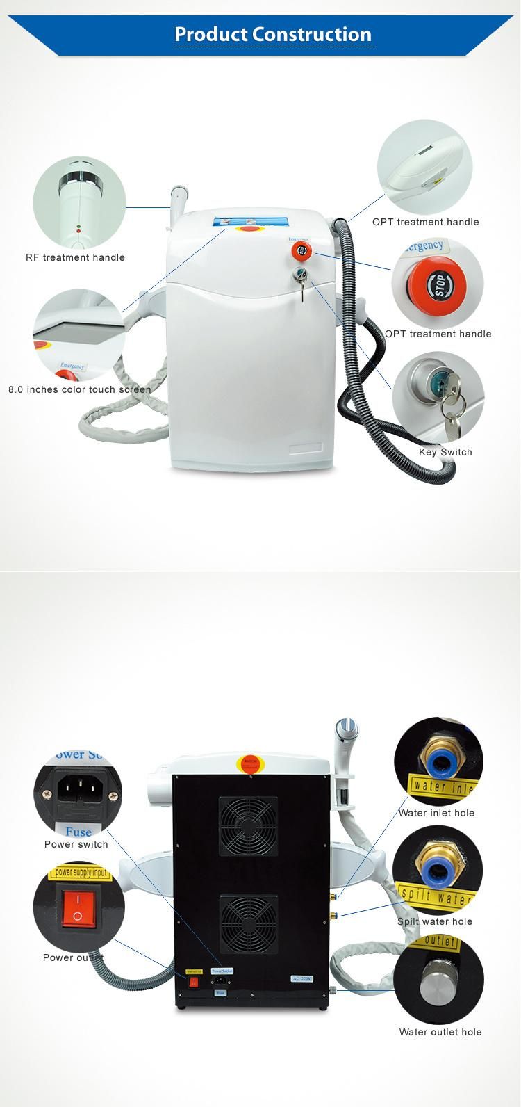 Ce Approval Multifunction E Light System IPL Hair Removal Home