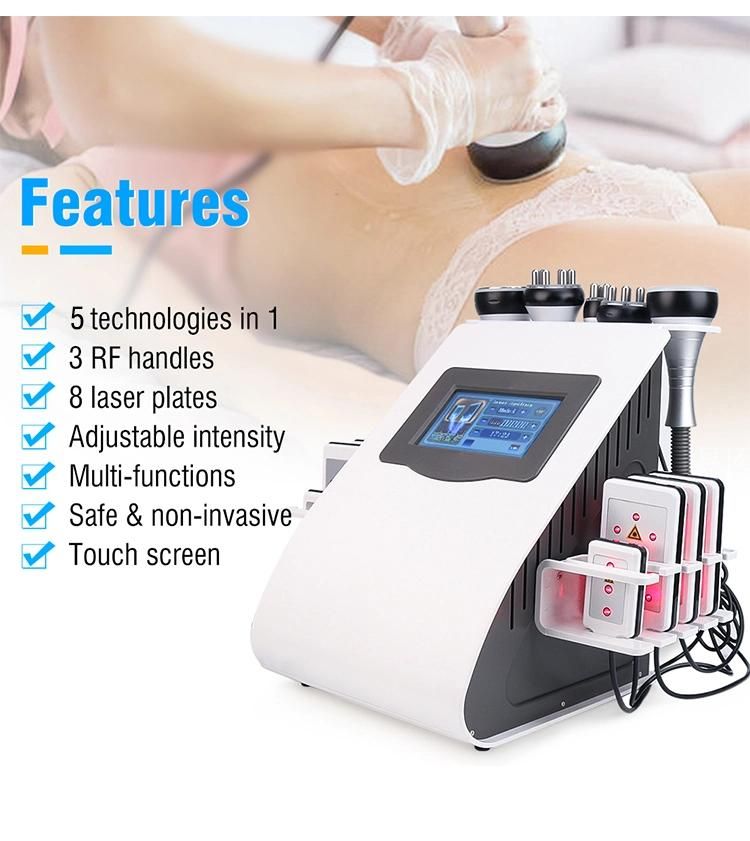 Konmison 6 in 1 Radio Frequency Skin Tightening RF 40K Ultrasonic Cavitation Slimming Machine