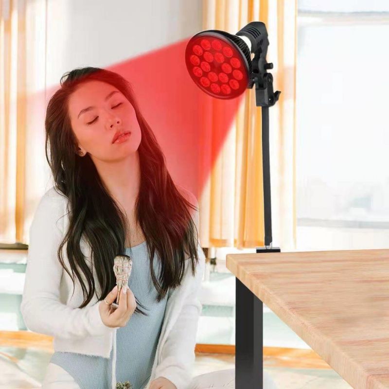 Rlttime Portable Red Light 54W Therapy Bulb Infra Purple Light Facial Red Light Therapy