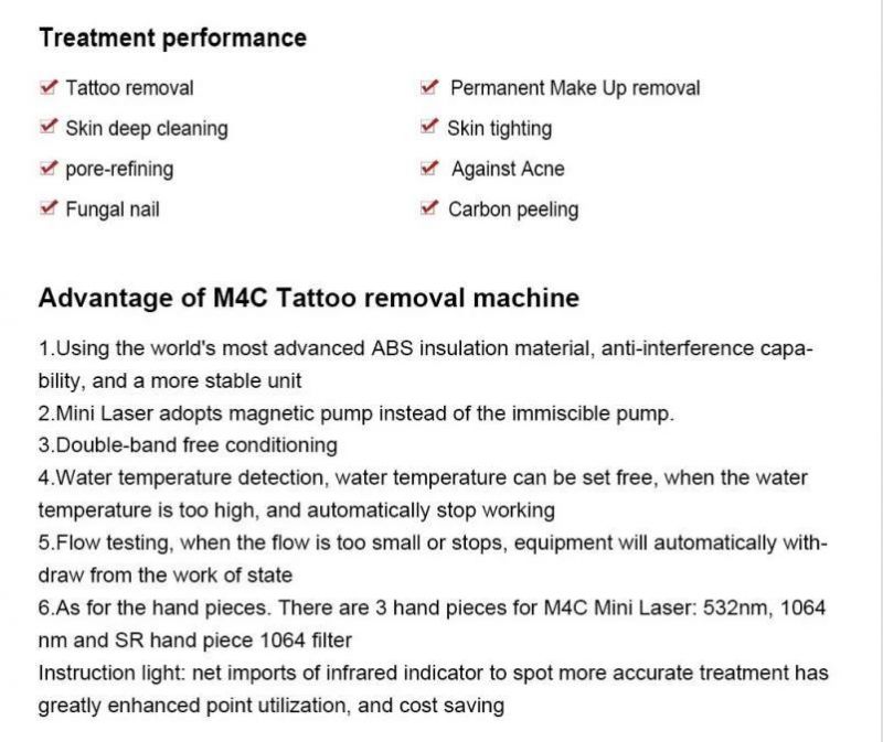 532nm 1064nm 1320nm Tattoo Removal Laser Machine Skin Care Birthmark Removal with CE